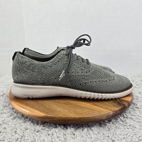 Cole Haan Mens 10.5M 2.ZeroGrand Gray Stitchlite Wingtip Business Casual Oxford main image 11